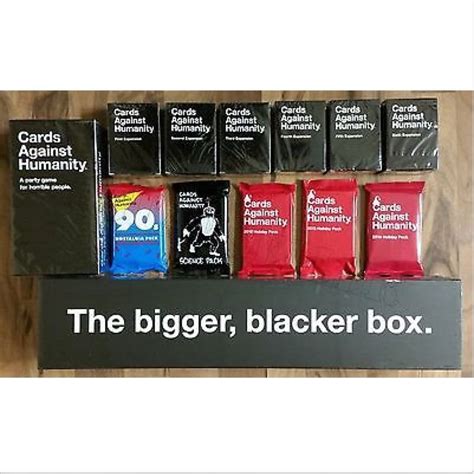 cards against against humanity metal box|Cards Against Humanity complete set.